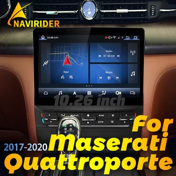 10.26 Carro Android Rádio de Navegação GPS Estéreo leitor de Blu-Ray Tela Para Maserati Quattroporte 2017-2020 CarPlay Multimídia Vídeo Player