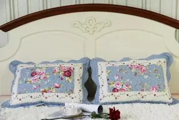 Fronha de Algodão macio e confortável impresso pastoral florais, desenhos animados fronha 40*60cm Presente do Dia dos Namorados frete grátis