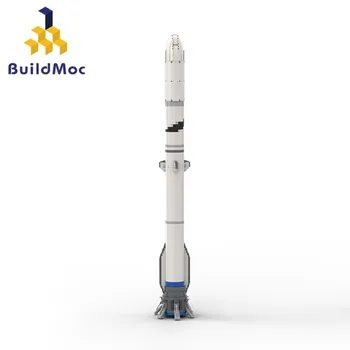 Buildmoc Foguete Espacial Novos Glenn Nave espacial 1:110 Blocos de Construção MOC DIY SpaceRocket Brinquedos para Crianças 1575PCS Tijolos Presentes Crianças