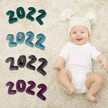 2022 Fotografia Adereços Bebê Posando de Disparo Número Pele-Friendly, Roupas de Fotografia de recém-nascidos Duche Decoração de Casa A2UB