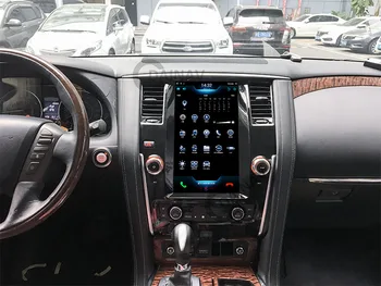 Android de 13,6 polegadas Carro Player de Multimídia de Auto estéreo Para Nissan Patrol 2016 2017 2018 2019 Automóvel Leitor de DVD de Navegação GPS receptor
