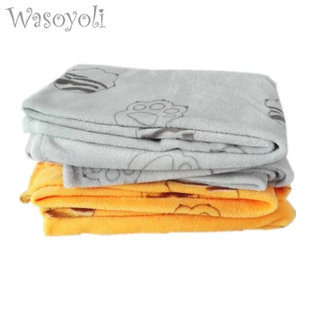 Wasoyoli Bebê Polar Cobertor de Lã 150*98cm 100% Poliéster Com Impresso Pata de Tigre Recém-nascido Cobertores Macios Menino Bonito Cobertores
