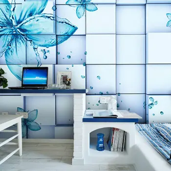 Sofá da sala quarto TV fundo abstrato 3D estereoscópico ilusão de passar grande mural tamanhos Personalizados