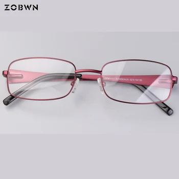 Clássico básico vidros Ópticos Mulheres pontos 안경테 prescrição de lentes opticos Quadro óculos de mola da dobradiça do quadro vermelho idosos
