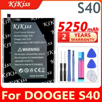 5250mAh KiKiss Bateria para DOOGEE S40 S 40 Baterias de Alta Capacidade