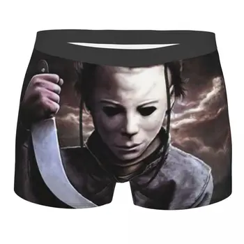 Michael Myers Underwear Homens Sexy De Impressão Personalizada Dia Das Bruxas Filme De Terror Boxer Shorts Calcinha