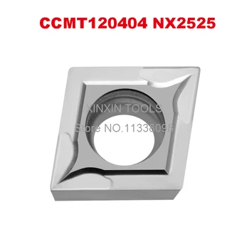 CCMT120404 NX2525/CCMT120408 NX2525,original CCMT 120404/120408 pastilha de metal duro para transformar o porta-ferramenta