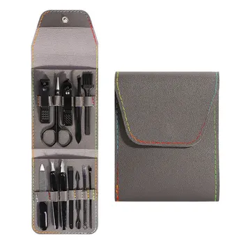 Pedicure Kit de Unhas, Tesouras de Aço Inoxidável jogo de Manicure com estojo de Viagem Cuidados com os Pés Ferramenta